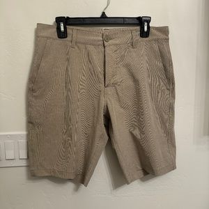 RVCA Khaki Tan Stretchy Hybrid Chino Shorts Size 30
